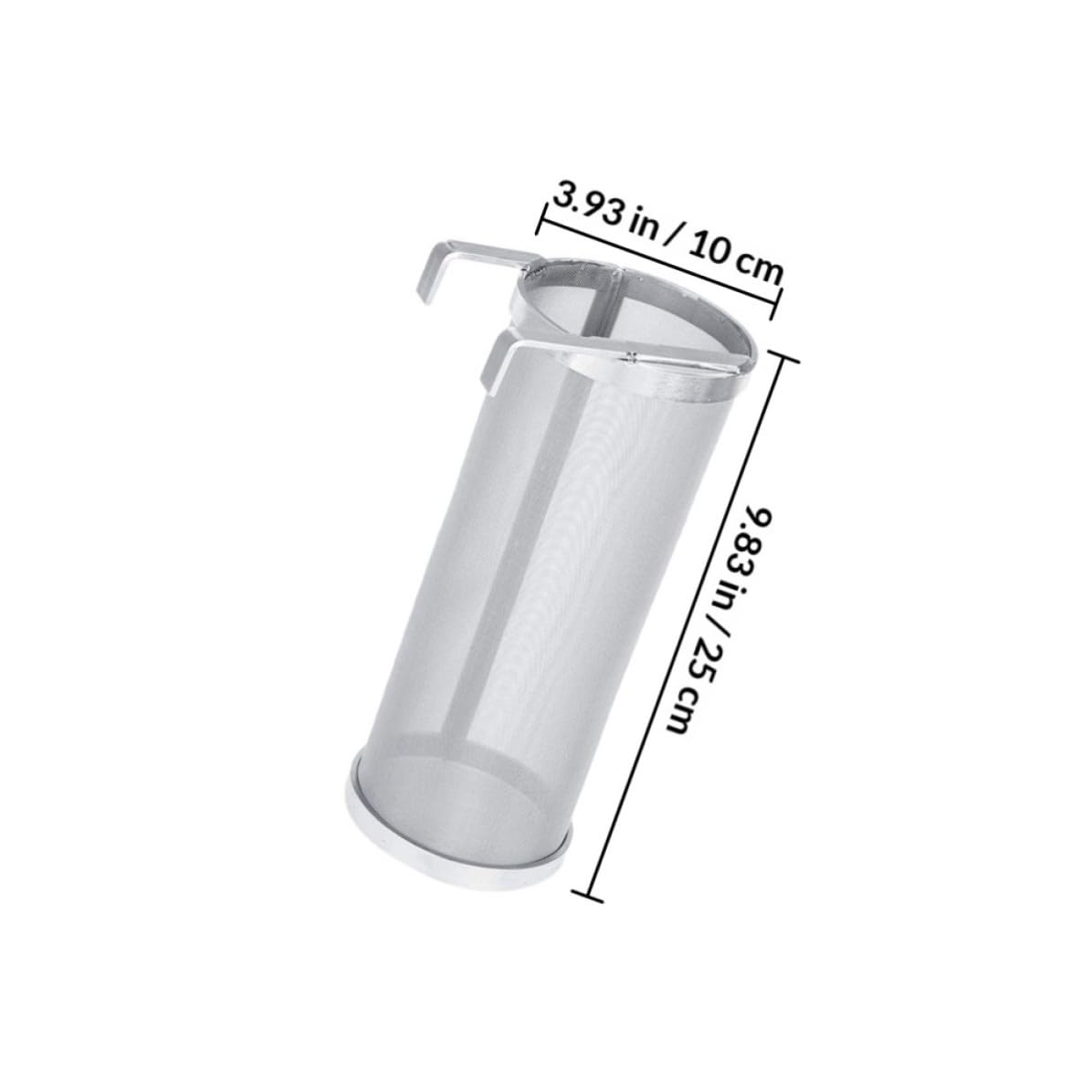 HEALLILY Filtro Barile Multi-Funzione in Acciaio Inossidabile, Argento