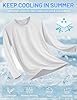 TACVASEN Long Sleeve Tops Mens Summer Shirts Sun UV Protection T Shirts UPF 50+ Outdoor Hiking Shirt UV Protection Tshirts White #4