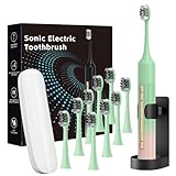 Sonic Electric Toothbrush 42000 Vibrations with 10 Brush Heads Suitable for Adults 30 Days of Use on a Single Charge,5 Modes Built-in 2-Minute...