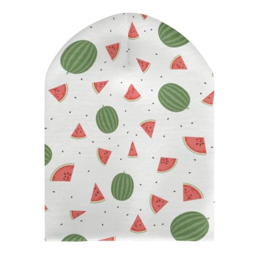Watermelon Print Kids Beanie Hat for for Girls Boys Children Cap Winter Knitted Chemo Cancer Headwear Accessories Gifts Decoration Black3