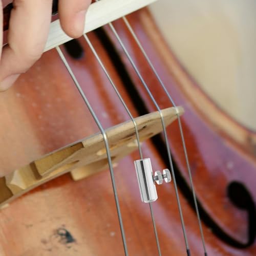 OFFSCH 2Pcs Silver Cello Wolf Tone Mutes Copper Musical Instrument Accessory for Cello Wolf Note Elimination Orchestral Strings Parts Suitable for Players and Performances