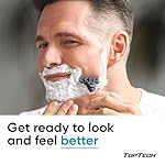 Razor 3 for Men - Replaceable Cartridges for Manual Shaving Razor - 3-Blade Technology Refills - Fits Gillette Mach3 - Soft Shave Sharp Blades - Cost-effective Refill (12 refills) - Image 2