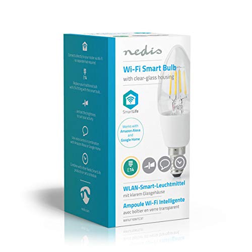 Ampoule à Filament Connectée Wi Fi LED 400lm E14 en Forme de Bougie Neuf - vue 9