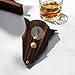 Stainless Steel & Wood Double Blade Guillotine Cigar Cutter with Lock System