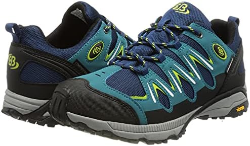 Brütting Expedition Unisex Buty do biegania crossowego, morski/kolor Petrol/cytrynowy, 36 EU