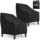 Taufey Patio Chair Covers, 31''Lx38''Dx30''H 600D Heavy Duty Rip-Stop and Waterproof Outdoor Chair C