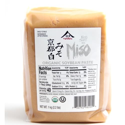 Namikura Japanese White Miso Paste, 2.2 lb – Authentic Kosher Certified White Miso, Smooth Texture, Sweet and Mild Flavor, Ideal for Soups, Marinades, Dressings, and Gourmet Dishes