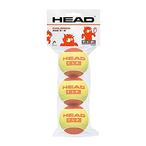 HEAD 3B T.I.P. Red, Palline Tennis Unisex-Youth, Giallo, Taglia Unica