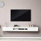 Ampliamente utilizado: los gabinetes de TV montados en la pared son funcional y decorativos, y son muy adecuados como estantes o armarios de almacenamiento de mesa en el dormitorio, sala de estar y cocina.