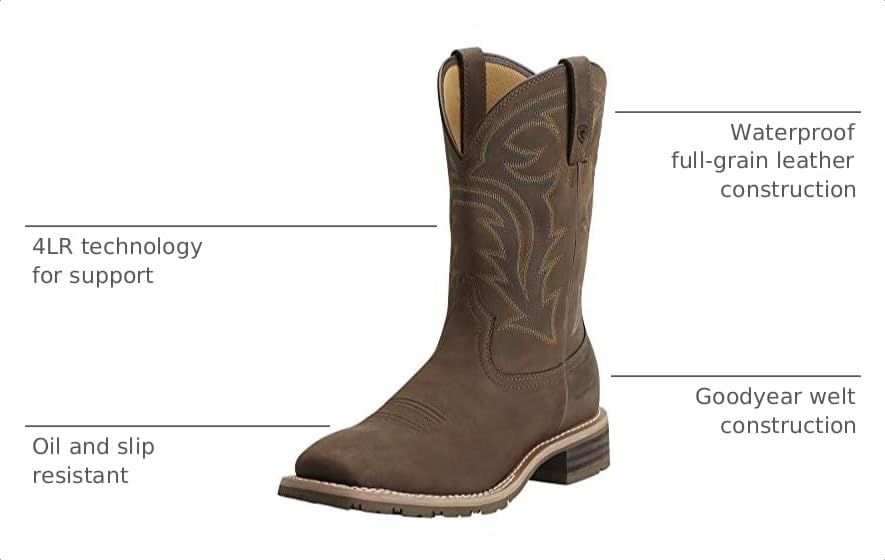Image of ARIAT Men's Hybrid Rancher Waterproof Western Boot
