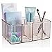 STORi Plastic Vanity Organizer | 5-Compartments | Auburn Mist