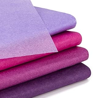 160pcs Tissue Paper Gift Wrap Paper Assorted Colors Bulk for Birthday Party Wedding DIY Gift Bags Wrapping Crafts 35x50cm/14x20" - Purple Series