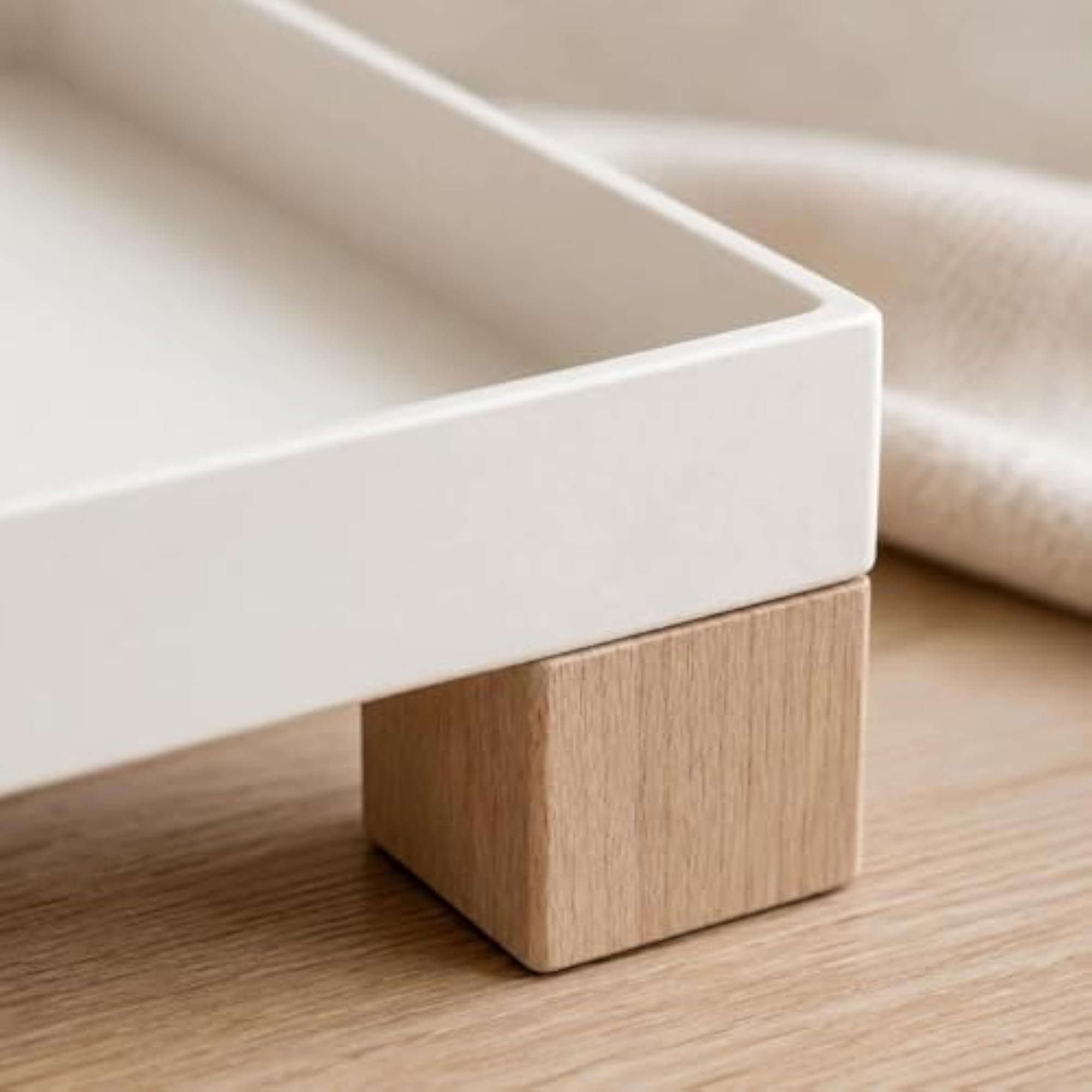 Decorative Wood Desktop Storage Box, Multi-Purpose Tray