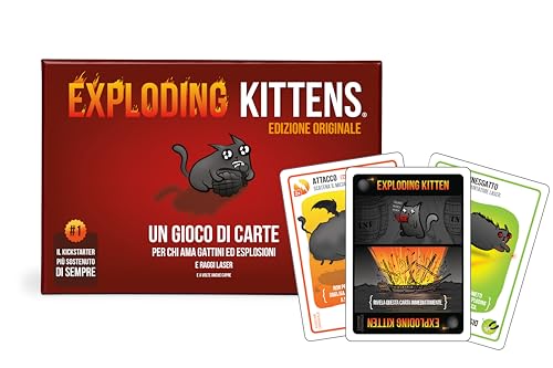 Asmodee - Exploding Kittens - Gioco di Carte, Party Game, 2-5 Giocatori, 7+ Anni, Edizione in...