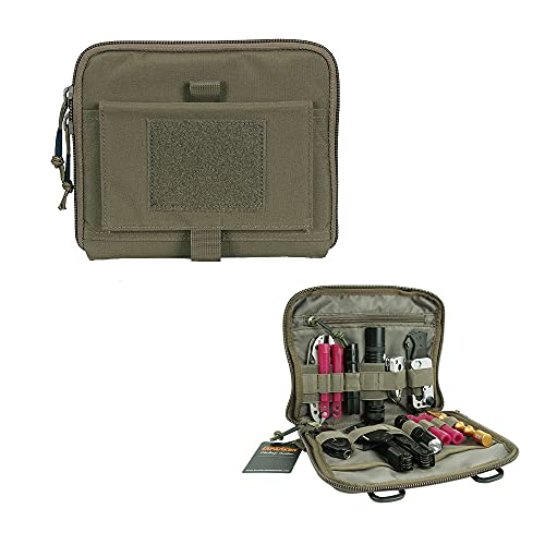 EXCELLENT ELITE SPANKER Tactical Molle Admin Pouch EDC EMT Utility Tool Bag Military Waist Organizer Pouches (Ranger Green)
