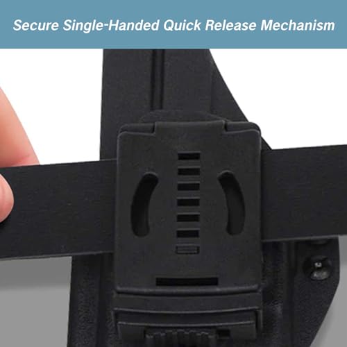 YAFIYGI Knife Clip Belt Clip with Lock for Outdoor Camping Universal Tactical Holster Utility Clips EDC Sheath Tools with Hardware Buckle for Knives and Gear Clip Holsters for Carry Tech Lock Sheath