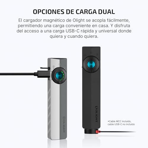 Miniatura 6 de Olight Arkpro 1.500 Lúmenes Linterna Plana Con Luz De Inundación Pura, Concentrada, Uv Y Verde, Con Doble Opción De Carga, Ideal Para Actividades Al Aire Libre, Detección Y Señalización Negro