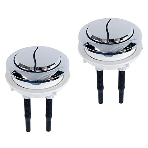 Dnyta 2 Pcs Toilet Push Button 58Mm Thread Diameter Toilet Tank Button Dual Flush Toilet Push Button Toilet Replacement Parts #TOP12