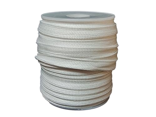 Piping Trim with Welting Cord 1/2 Inch 26 Yards Fabric Edge Trim for Sewing Decoration DIY Crafts (White, 2101)