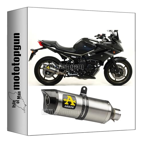 Pot echappement Arrow 71761AK Thunder alu pour Yamaha XJ6 2009-2015
