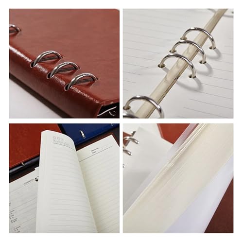 Classeur bloc-notes papeterie A5 bleu cahier feuilles - 4