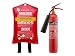 Produktbild Handlicher CO2-Feuerlöscher 2kg, Brandklasse B - rückstandslos Löschen + Löschdecke 100x100 cm - Brandschutz