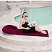 Portable Back Pillow Cushions Chair Easy Transport Blanket Quick Inflation Air Bed Travel Mattress for Pools Party Portable Back Pillow Cushions Chair