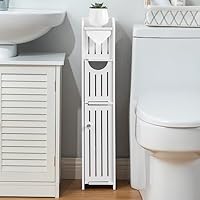 AOJEZOR Bathroom Furniture Sets,Small Bathroom Storage Cabinet Great for Toilet Paper Holder,Toilet Paper Cabinet...