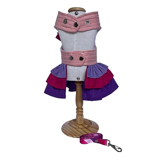 Vestido com Coleira para Cães - Dress4Pet - Unicórnio - Tamanho M