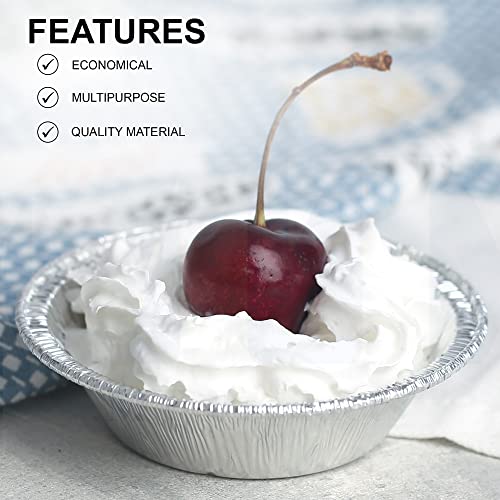 Mt Products Tart Pans 4 1/4" Disposable Aluminum Foil Pie Pan - Mini Pie Pans 7/8" Deep, Just The Right Size And Durable (50 Pieces) #TOP4