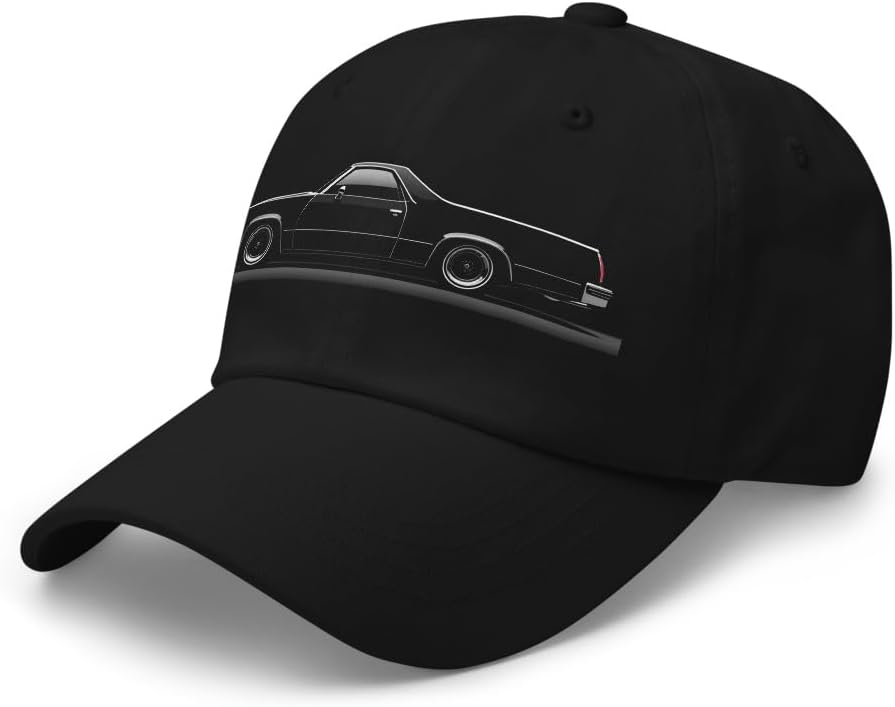 1978 El Camino Classic Car Dad Hat, Adjustable Cap | Classic Car Show Gear | Adjustable Black