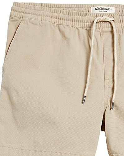 Amazon Essentials Men's Slim-Fit 5" Pull-On Comfort Stretch Canvas Short (Previously Goodthreads), Light Khaki Brown, X-Large #TOP3