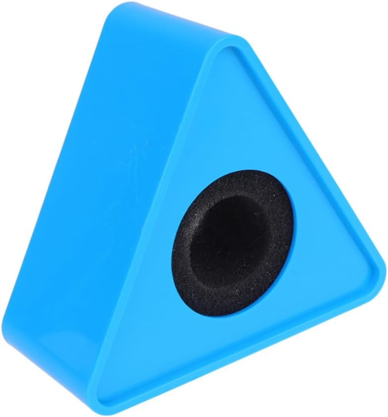 LIOOBO Microphone Logo Station Abs Triangle Mic Mark Colored Microphone Stand Flag for Interview and Reporting