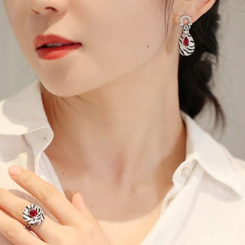 Conjunto Feminino de Brinco e Anel - La Cebra - Santo Stilo