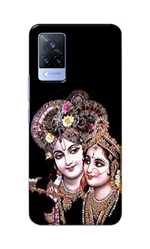 Image of PRINTFIDAA� Printed Hard Back Cover Case for Vivo V21 5G Back Cover (Radha Krishna) -2808