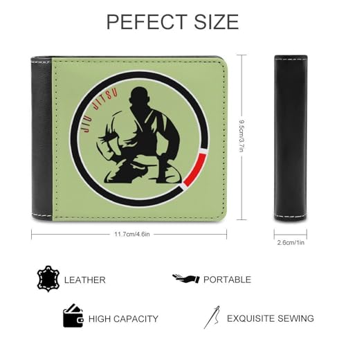Jiu Jitsu Fashion Bifold Wallets for Men Women Slim & Thin Credit Card Holder Wallet Purse2
