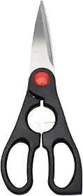 Mimo Style Tesoura Multifuncional Para Frango, Aves, Peixes, Material Aço Inox Com Lâminas Afiadas e Cabo de polipropileno anatômico, Produto Leve e Prático de Manusear, Pesa 92g e Mede 20,5cm