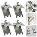 MAGICLULU 6Pcs Refrigerator Shelf Clips Easy to Install Fridge Support Clamp Tool for Organizing Freezer Racks and Maximizing Storage Space