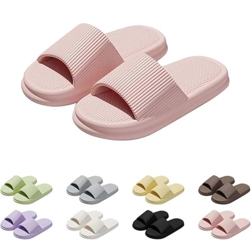 Claquettes Hommes Chaussons Femmes Pantoufles de Nuage Léger Pantoufles de Douche Souplesse Sliders Soft Tongs Sandales pour Maison,Jardin,Plage,Piscine