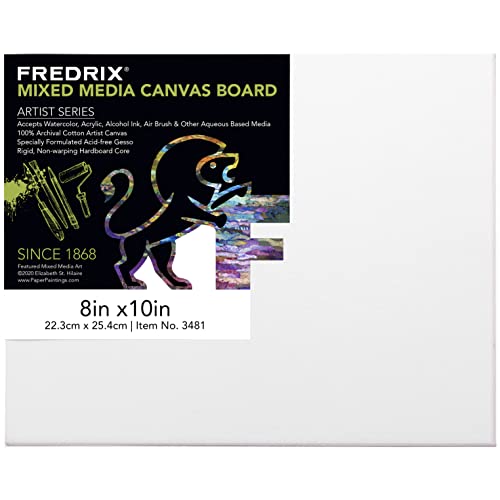Fredrix 8 x 10 Inch Canvas Panel