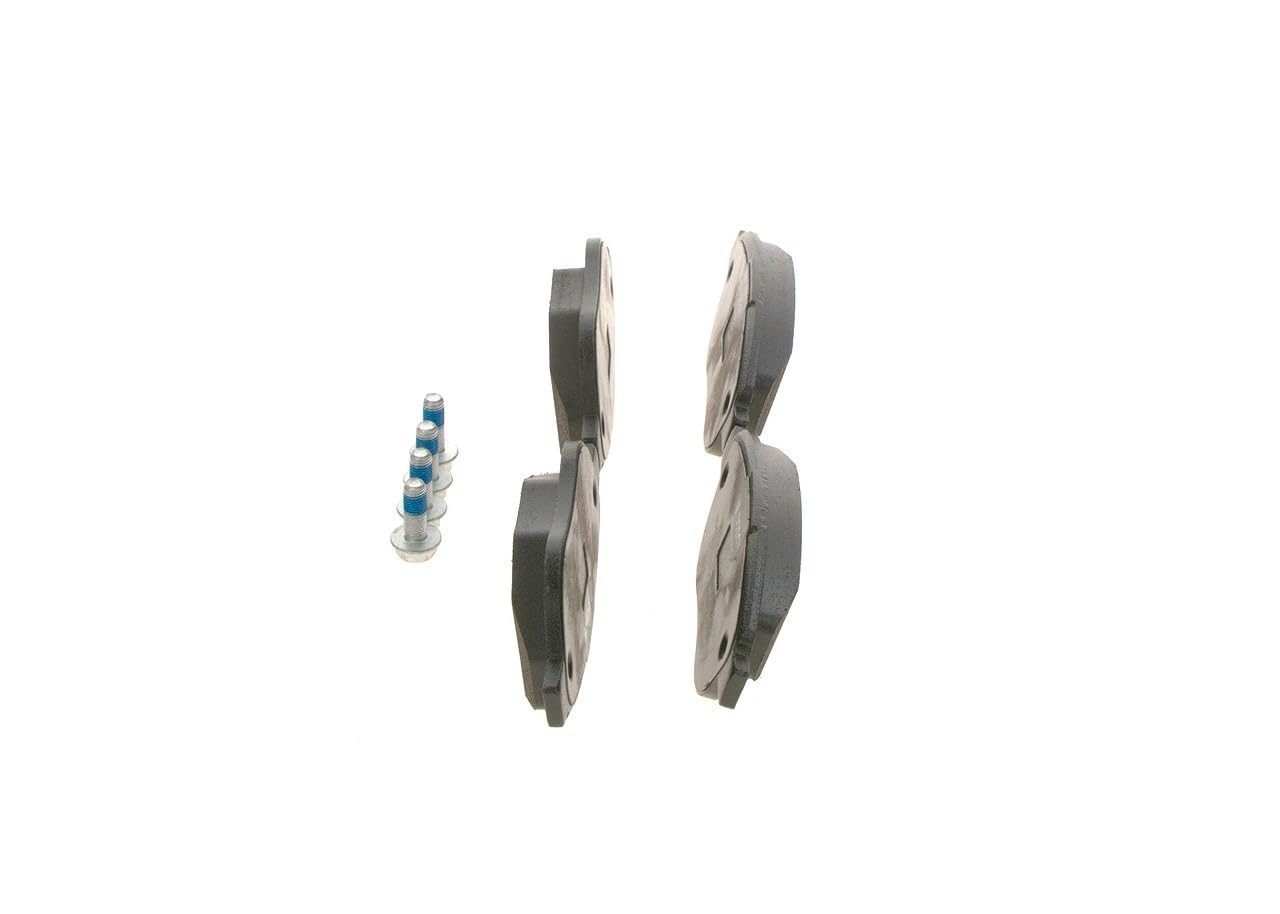Bosch BP375 - Plaquettes de Frein Avant pour Voiture - Qualité Bosch - Réduction du Bruit et de la Poussière - Certifié ECE-R90 - Sans Cuivre - Jeu de 4 Plaquettes - Avec Accessoires