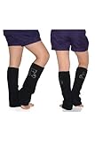 Fashion Mic Bejeweled Teddy Bear Leg Warmers Kid Size One Two or Three Pack (kid size, 2 pairs of black)