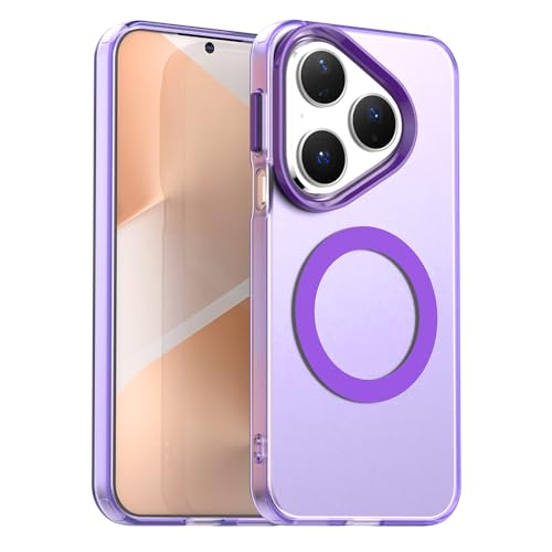 Pzwoxukhov Compatible with Huawei Pura 80 Case Cover,Compatible with Magsafe,Shockproof Magnetic Phone Case，Compatible with Huawei Pura 80 Case Purple