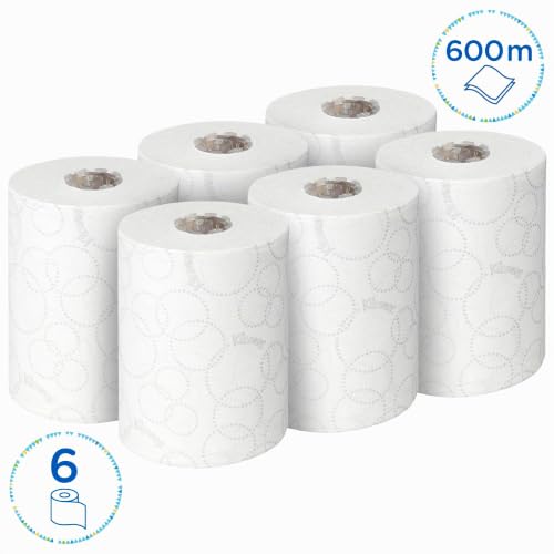 Foto von Kleenex weiße Papierhandtücher 6781, 2-lagig, Papierhandtuch, 6x100m