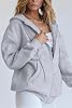 Sudadera con Cremallera Y2K PRETTYGARDEN para Mujer Primavera 2026, Casual Manga Larga, Chaqueta de Pista Otoño Invierno con Bolsillos 3