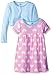 Gerber Little Girls' Toddler Two-Piece Cardigan and Dress Set, Big Hearts, 5T