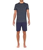 HOM Herren Shorty Mougins - Navy Print - Größe S