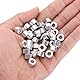 QUARKZMAN 40 Stück Aluminium-Abstandshalter 5 mm Bohrung x 10 mm x 6 mm Schrauben-Abstandsbuchse mit glatter Oberfläche Runder Metall-Abstandshalter für M5 Schrauben, Bolzen und Stangen
