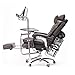Produktbild Personal Computer-Stuhl Leder Computer Stuhl Gaming Chair Office Home Freizeit Drehstuhl Reclining Fußraste Desktop-Computer Desk & Chair Integrierte Büromöbel ( Color : Camel , Size : 116x68x68cm )