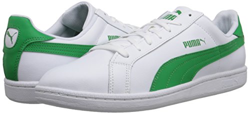 Image of Puma Men's Smash L Icon Athletic, White /Fern Green, 11 D US